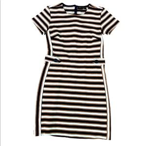 Blue and Peach Striped Banana Republic Dress Size 0